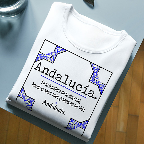 andalucia_CASTELLANO Camiseta Clásica Manga Corta Andalucía
