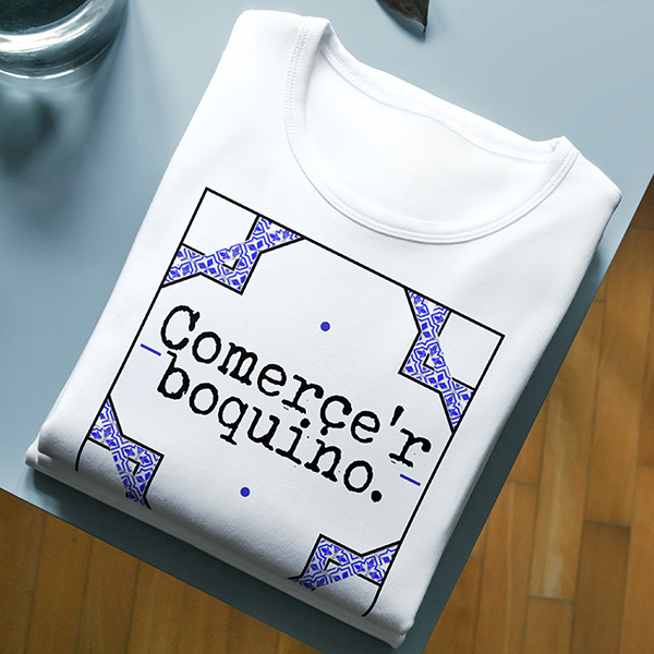 Camiseta Clásica Manga Corta Comerse el boquino