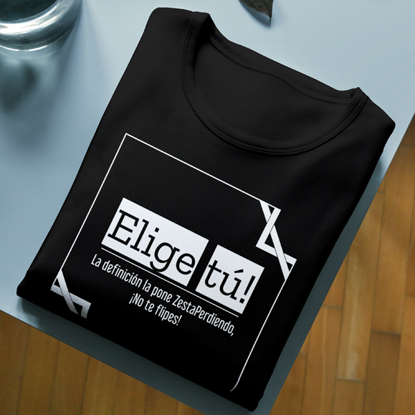Camiseta Clásica Negra Personalizá