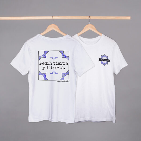 tierra_back Camiseta Especial Manga Corta Pedîh tierra y libertá