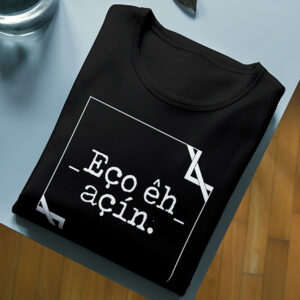 Camiseta Clásica Negra Eço êh açín