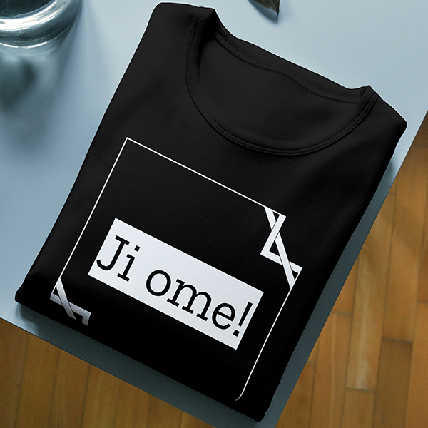 JIOME_NEGRA Camiseta Clásica Negra Ji ome!