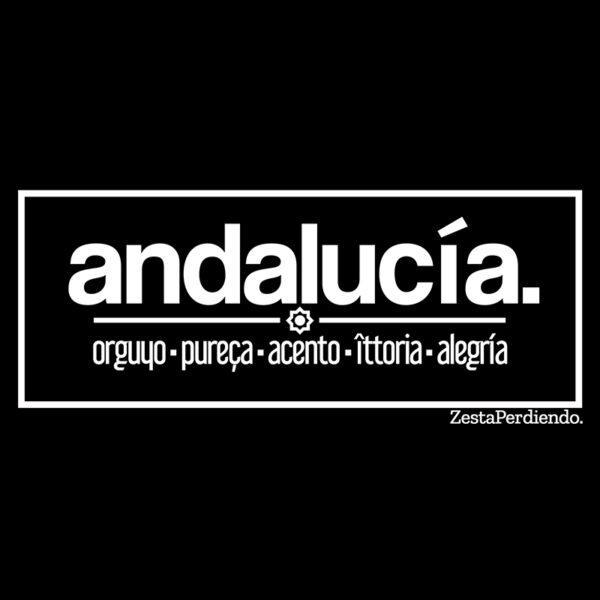Camiseta Manga Corta Negra Andalucía