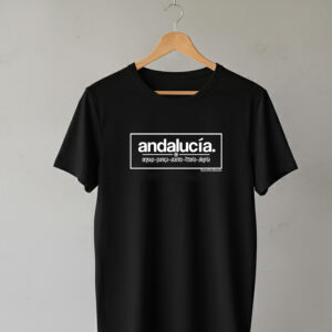 Camiseta Manga Corta Negra Andalucía