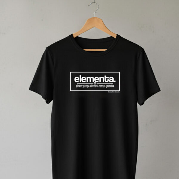 elementa_negra Camiseta Manga Corta Negra Elemento/a