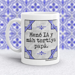 Taza Menos IA y más tortilla papa