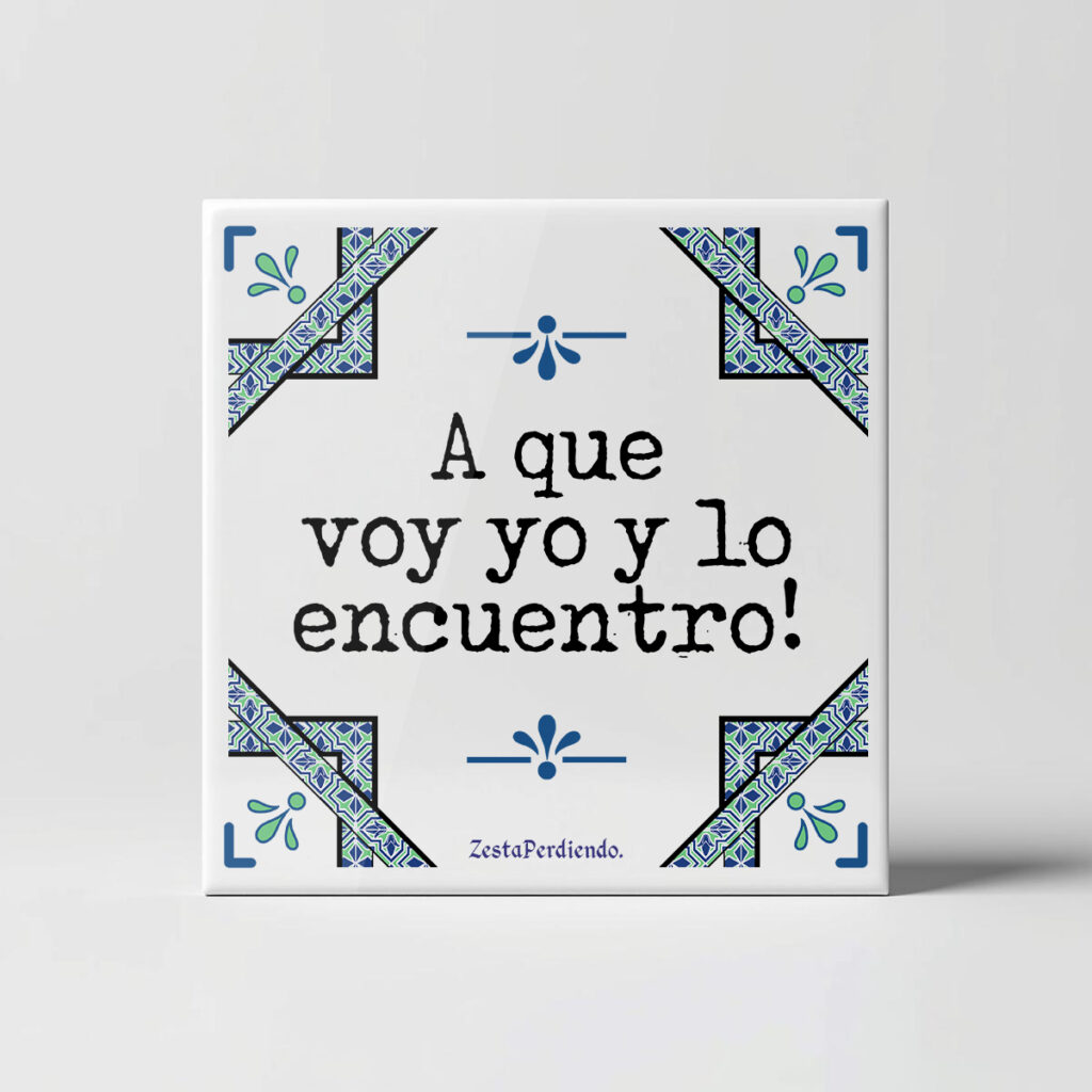 Azulejo A que voy yo y lo encuentro!