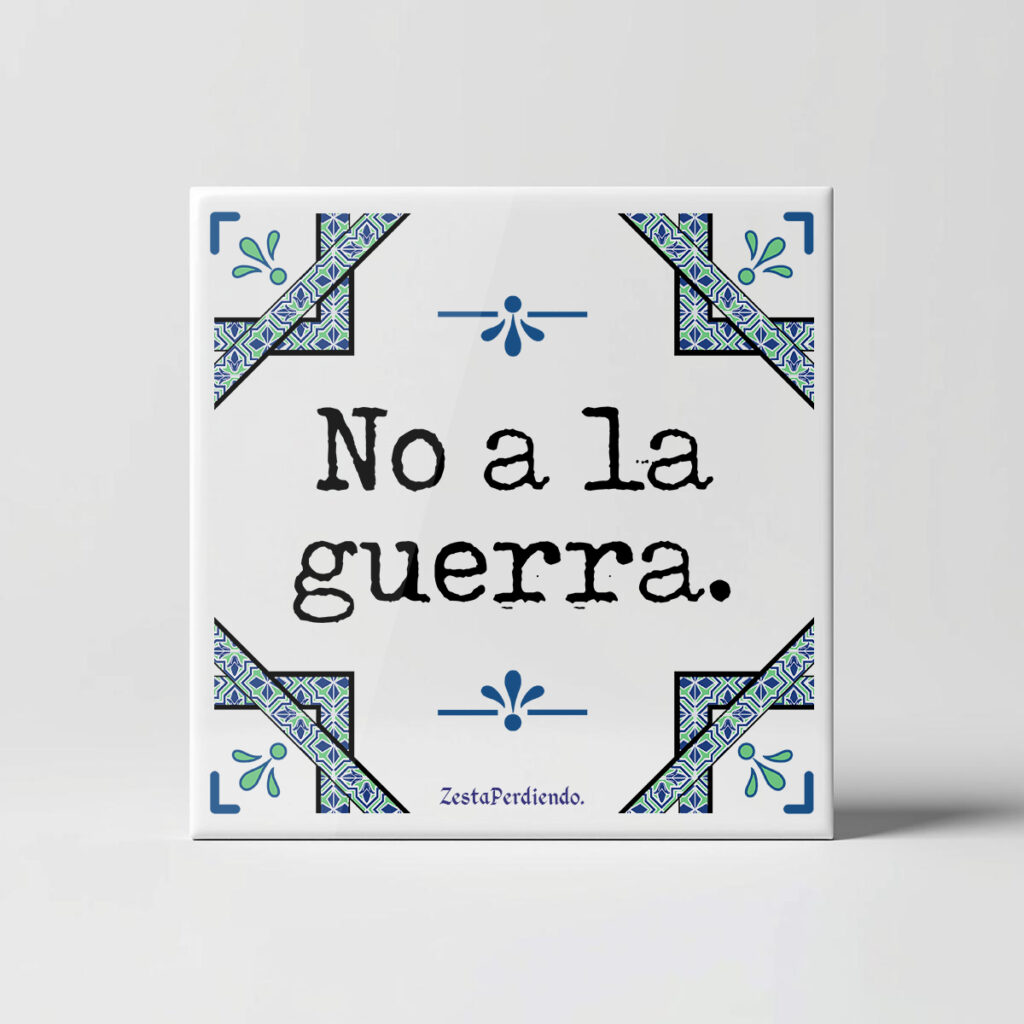 Azulejo No a la guerra