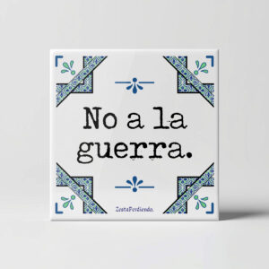 Azulejo No a la guerra