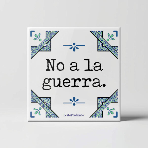 Azulejo No a la guerra