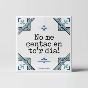 Azulejo No me sentao en tor día