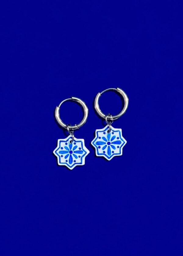 hombre_plata Zarcillo Estrella Tartésica Pequeño x Los Palma Joyería