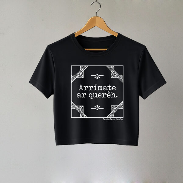 Croptop Negro Arrímate al querer