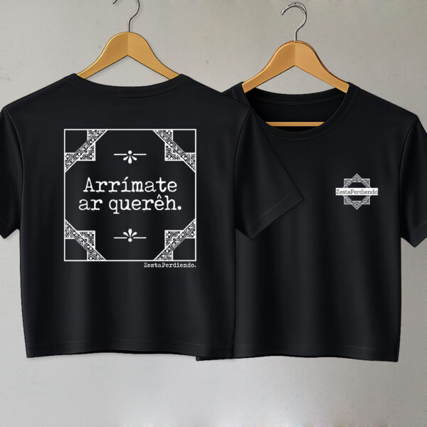 Croptop Negro Arrímate al querer