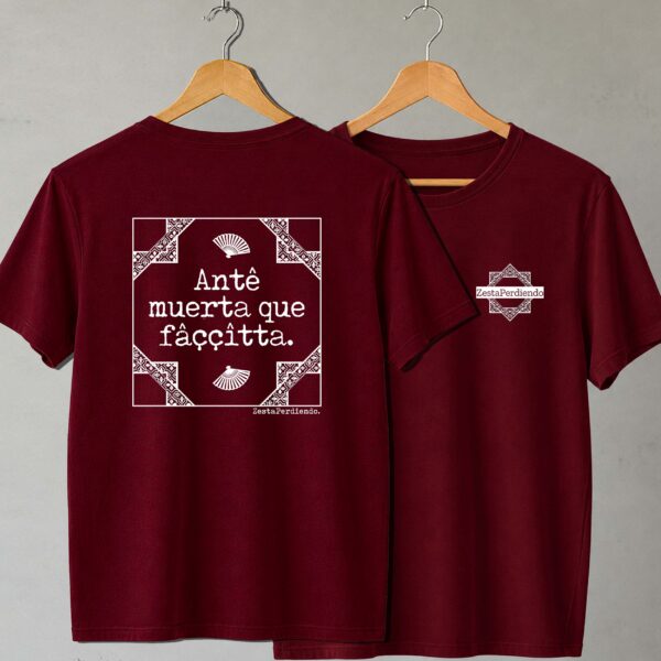 Camiseta Burdeos Antifa