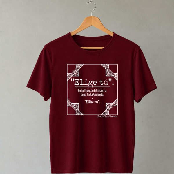 ELIGE Camiseta Clásica Burdeos Personalizá