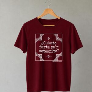 METEORITO_BURDEOS_DEL Camiseta Burdeos Meteorito