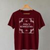 MISMISIMO_BURDEOS_DEL Camiseta Burdeos Hasta el mismísimo