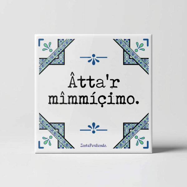 Azulejo Hasta el mismísimo